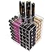 Lifewit 80 Slots Rotating Lipstick Holder Acrylic Spinning Lipgloss Holder Makeup Organizer Lipstick Tower Storage Box Large