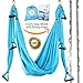 Yoga Swing – Antigravity Yoga Hammock – Aerial Trapeze – Sling – Inversion Tool for Back Pain Relief – 2 Hanging Straps – 4 Heavy Duty Carabiners – 6 EVA Handles and Beginner PDF Guide Included.