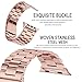 Valuebuybuy Stainless Steel Metal Clasp Buckle Wrist Strap for Apple Watch - Rose Gold/38mm