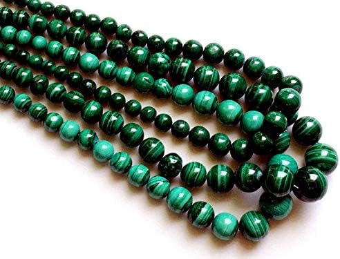 Earth Gems Park Super Fine Quality Gems Jewelry 1 Strand Natural Malachite Plain Round Balls, Natural Malachite Beads, Malachite Necklace, 7-9mm, 23 Inch Code:- BF-15389