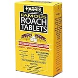 Harris Famous Roach &amp; Silverfish Killer, 4oz Tablets - Treats a Minimum of 8 Rooms, 95+ Tablets Included