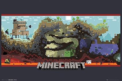 GB Eye Minecraft Poster Underground