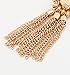 Bohemian Tassel Chandelier Dangle Earring For Women Girl Piercing Earring Clip On Earrings Long Drop Statement Earrings (clip on earring gold)