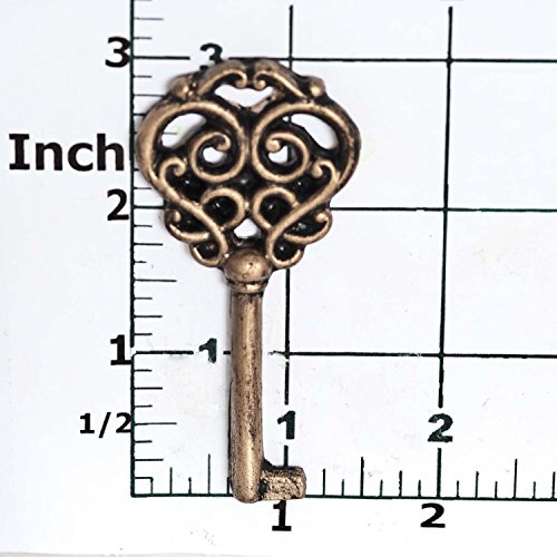 Skeleton Key Silicone Mold Food Safe Fondant, Chocolate, Candy, Resin, Polymer Clay Mold. Flexible easy to use. Jewelry, Craft or Food Mold.
