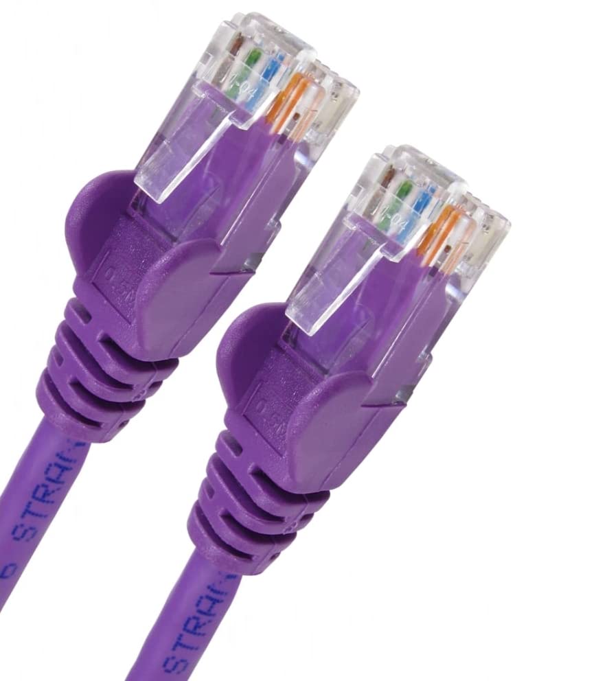 World of Data 5m VIOLET CAT6 Network Cable (100% Copper Wire) - RJ45 - Ethernet - Patch - LAN - 10/100/1000 - Gigabit — image 1
