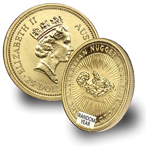 1987 - Present Australia Gold Kangaroo/Nugget (Random Year) 1/4oz .9999 Brilliant Uncirculated