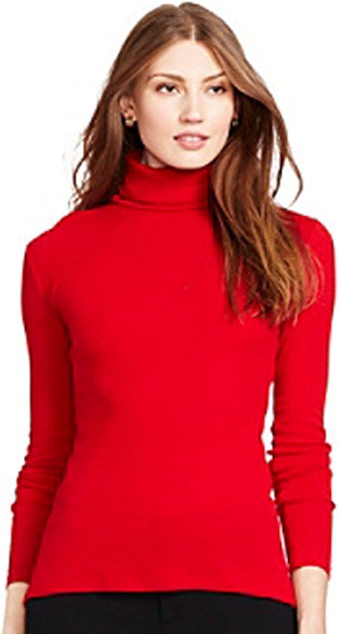 ralph lauren women's ribbed turtleneck