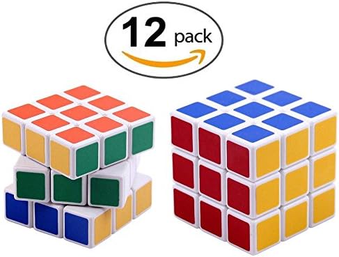 Lebbeen Teaching Cubes Party Favors Cube Puzzle (12 Pack)