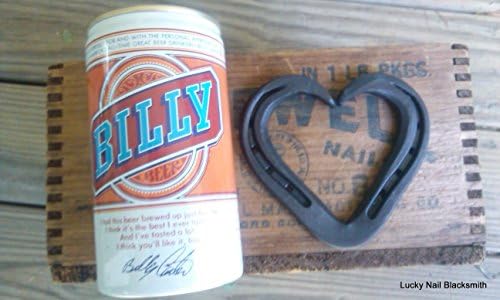 Horseshoe heart -Mini size (000) suitable for paper weight, decor or hanging