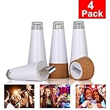 Senbowe™ 4 Pack Rechargeable USB Bottle Light,LED Light for Chrismas Day,Party, and other Decorative Occasions,Perfect for the Wine Lover