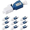 10 Pack Single Mode LC 3dB Fiber Optic Attenuator, LC/UPC in-Line Fiber Attenuator, Male to Female, Single-Mode Fixed, SM, dB Options: 3dB, 5dB, 7dB, 10dB