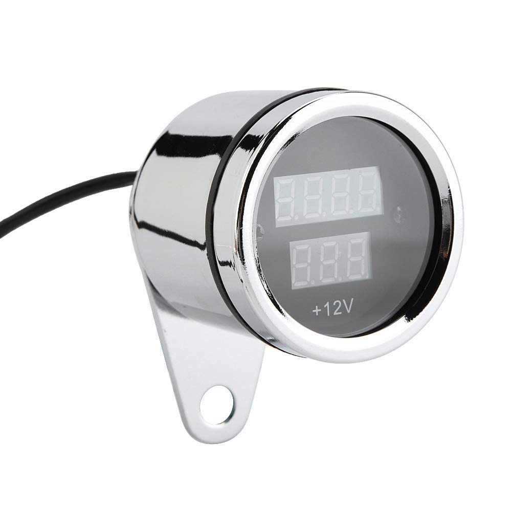 Photo 1 of Motorcycle Tachometer Contagiri Moto,Motorcycle Tach Led Rpm Gauge Tachometer,Electronic Tachometer for Motorcycles,2 in 1 Motorcycle Led Digital Voltmeter Tachometer Gauge Metal Odometer Speedometer