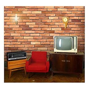 Large Wall Mural - Seamless Brick Wall | Self-Adhesive Vinyl Wallpaper/Removable Modern Decorating Wall Art - 66" x 96"