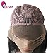 Enoya Natural Looking Italian Yaki Lace Front Wigs/Silk Top Lace Front Wigs Brazilian Remy Human Hair Wigs with Baby Hair for African Americans 130 Density (18