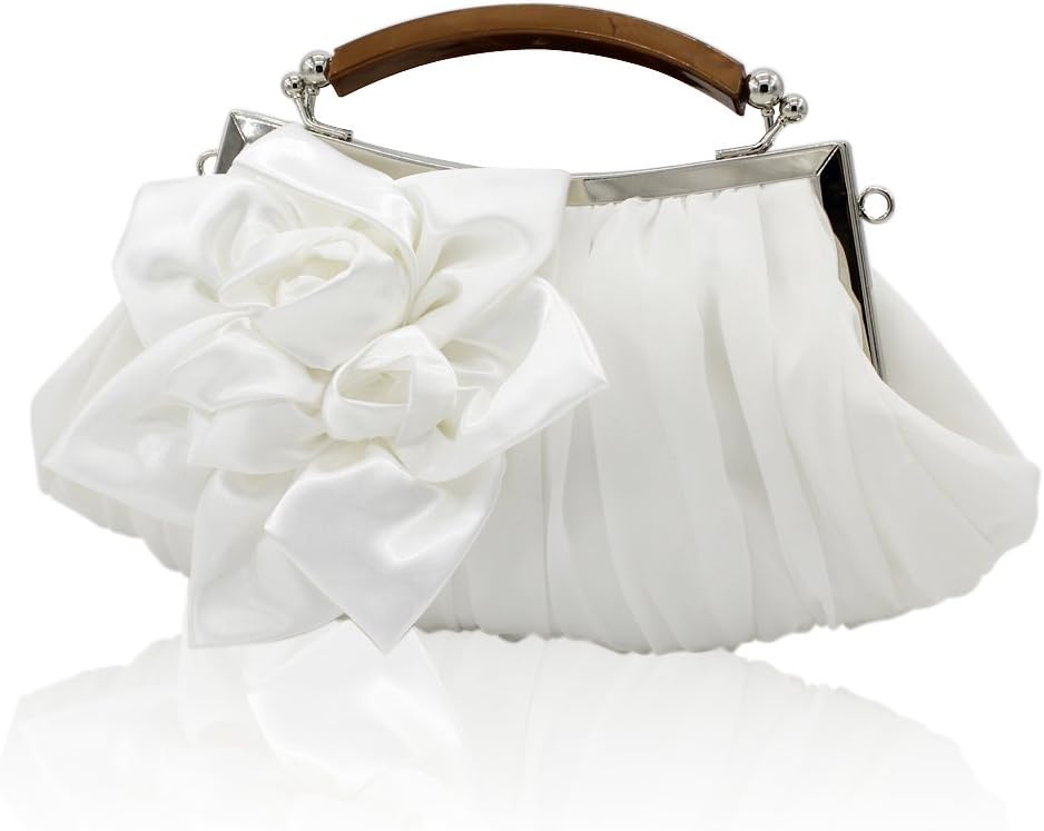 Floral Embellish Sheer Chiffon Exterior Party Clutch-evening Out Collection