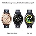 Galaxy Watch 42mm Band/Gear Sport Band - VIGOSS 20mm Silicone Strap Wristband for Samsung Galaxy Watch 42mm R810 & Gear Sport Smartwatch R600 / Garmin Vivomove HR/Garmin VivoActive 3(Blue/Yellow, S/M)
