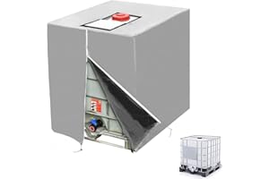 IBC Tote Cover,DWcouple IBC Water Tank Cover for 1000L IBC Tank Container, Water Tank Dustproof Protective Sun-resistant IBC 