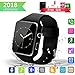Smart Watch Upgrated Bluetooth Smartwatch with Camera Touchscreen,Smart Watches Unlocked Cell Phones with SIM Card Slot, Sport Wrist Watches for Android Samsung iOS iPhone Xs 6 7 8 Men Women Kids