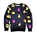 Emoji Black Sweater Women/Men Network Expression Sweatshirt Hoodies Cute Cartoon (S)