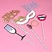 BUYDEAL Wedding Photo Booth Props DIY 31-Kit Bridal Shower Photo Booth Prop for Wedding Party Decoration