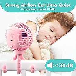 HomeLifairy Stroller Fan Clip On Baby Bluetooth APP