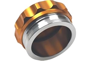 FPTPEHPC 2 Inch Weld Gas Cap Universal Aluminum Alloy Fuel Cap with Weld On Filler Neck Oil Tank Cap for Automotive and Industrial Applications(Golden)