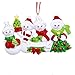 Family of 4 Snowman Personalized Christmas Ornament