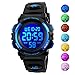 Kid Watch Sport LED Alarm Stopwatch Digital Child Quartz Wristwatch for Boy Girl U