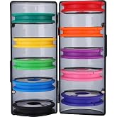 Ciieeo Fishing Line Organizer Box with Silicone Protection for Spools | ABS Body, Dust and Wear Resistance, Non-Slip Design, Portable Line Winder Storage for Tackle Setup