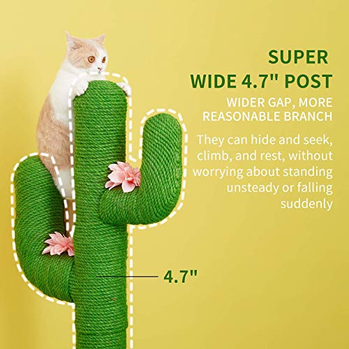 VETRESKA Cat Scratching Post Cat Scratchers for Indoor Cats Cactus Cat