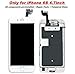 Full Digitizer Assembly for iPhone 6S (4.7 Inch) LCD Display Screen Replacement with Home Button + Front Camera + Proximity Sensor + Ear Speaker + Repair Tools, not for iPhone 6