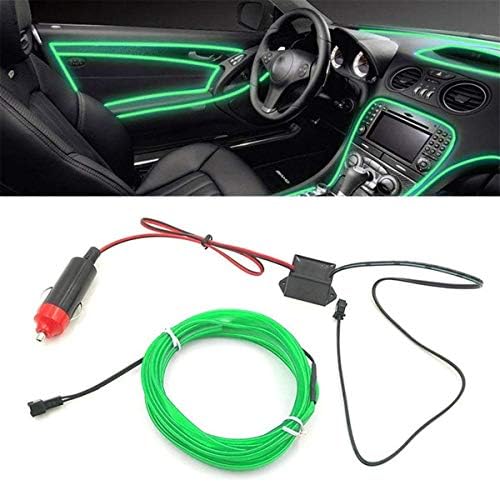 Yase King カーインテリア装飾ライトのシガーライターパワードledストリングライト蛍光グリーン1mアクセサリー B086jp4l7x 2 655円 新商品 新型 安い 激安 プチプラ 高品質 新作入荷 新品 Sale開催中