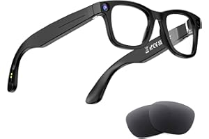 AMZISH AI Smart Glasses with Camera, 8MP HD Camera Glasses, 1080P Video Recording Sunglasses, Real Time Translation, Voice Assistant, Open-Ear Audio for Travel, Meetings &amp; Vlogging4.1 out of 5 stars 183 offers from $149.99
