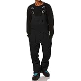 Newffr Men’s Snow Bib Water-Resistant Insulated Waterproof Snow Pants Ski Snowboard Overalls