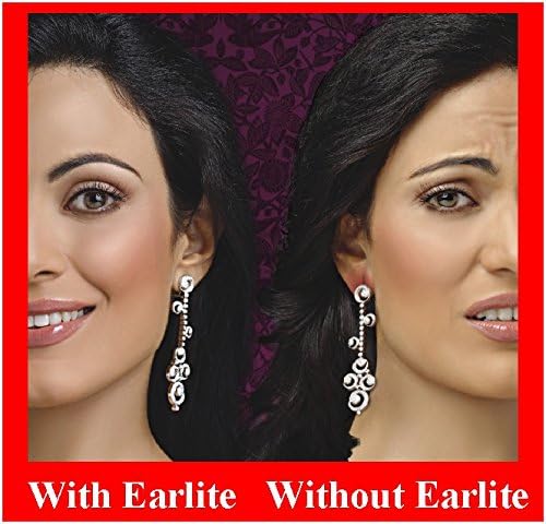 EarLite 60 PATCHES Invisible Earring Ear-Lobe Support Waterproof Patches in ZipLock Pouch …, Clear, 60 Count (Pack of 1) - Image 4