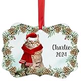 Classic Tabby Siberian Cat Christmas Ornament 2024