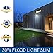 Hyperikon Outdoor LED Flood Light 30W, Security Light, Crystal White Glow 5000K