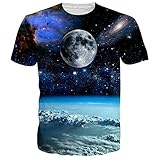 Uideazone Unisex 3d Printed Pattern Short Sleeve Shirt Cool Graphics Tees Tops