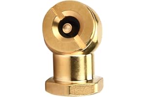 1/4" Tire Chuck with Clip/No-Clip Copper Tyre Air Valve Tire Inflator Valve Air Chuck Suitable for Car/Motor/Electromible(no-