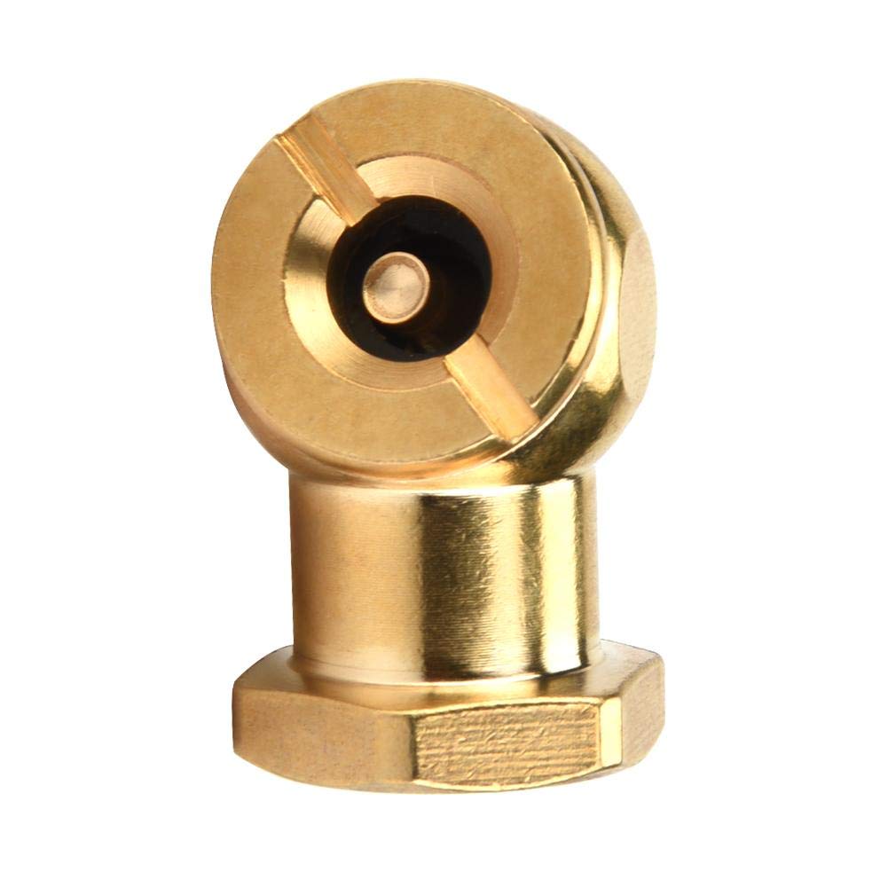 1/4" No-Clip/Clip Copper Tyre Air Valve Tire Inflator Valve Air Chuck Suitable for Car Motor(No-clip) Universal Fittings low profile ball air chuck valve