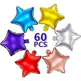 60 Pieces Star-shaped Balloons 10 Inch Colorful