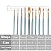 Paint Brush Set, Winlip 10pcs Professional Paint Brushes Artist for Watercolor Oil Acrylic Painting