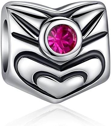 Stylish Pink Beed Charm Fits Pandora Bracelets