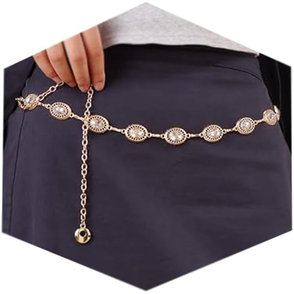 Amazon.com: MODRSA Chain Belt Gold Chain Belt for Women Fashion