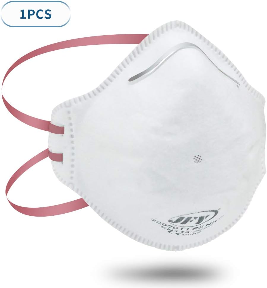 Senyouth N95 Mask Reusable Adult For Virus Protection,FFP2 Mask Dust White Mask Health Care, Particulate Respiratory Mask Anti Virus, Disposable Non-Toxic Dust & Filter Safety Face Masks (1)