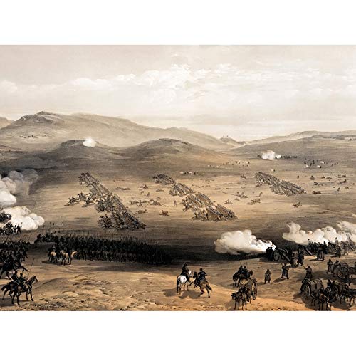 Simpson Crimean War Charge Light Brigade Balaklava 1854 Illustration Art Print Canvas Premium Wall Decor Poster Mural