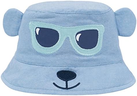 Eriso Baby Toddler Kids Breathable Sun Hat Animal Bucket, Stay-On