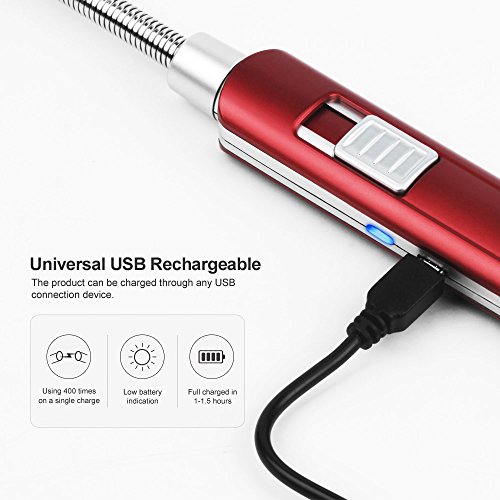 Lighters Long Electric Long LighterLong Neck Rechargeable Plasma Arc