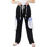 DURASIKO Urine Bag Pants for Men Women - Dual Pocket Catheter Leg Bag Trousers,Urinate Drainage/Ostomy Drainage Bag Pants