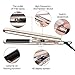 ETEREAUTY Hair Straightener, Hair Straightens & Curls with Adjustable Temp, Professional Flat Iron for Hair Styling，Luxurious Gold